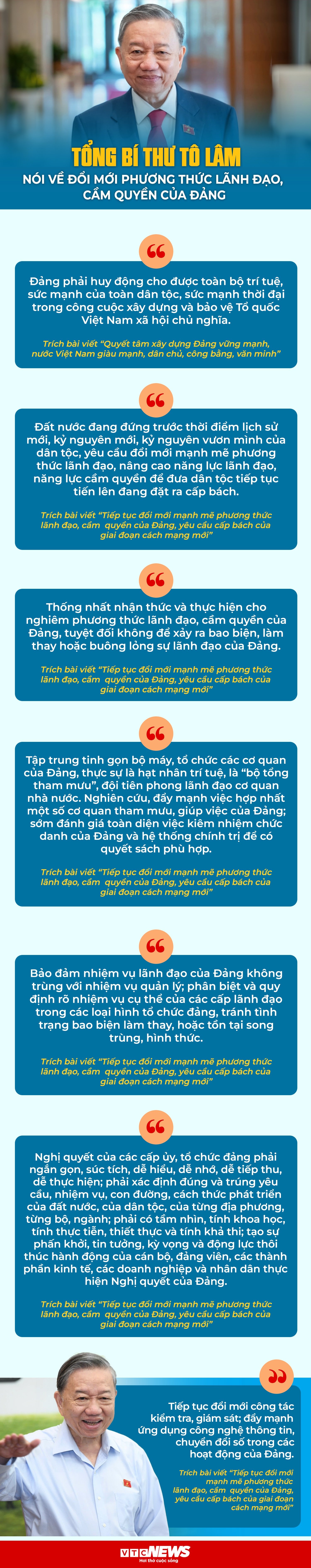 Tổng Bí thư Tô Lâm nói về đổi mới phương thức lãnh đạo, cầm quyền của Đảng - 1