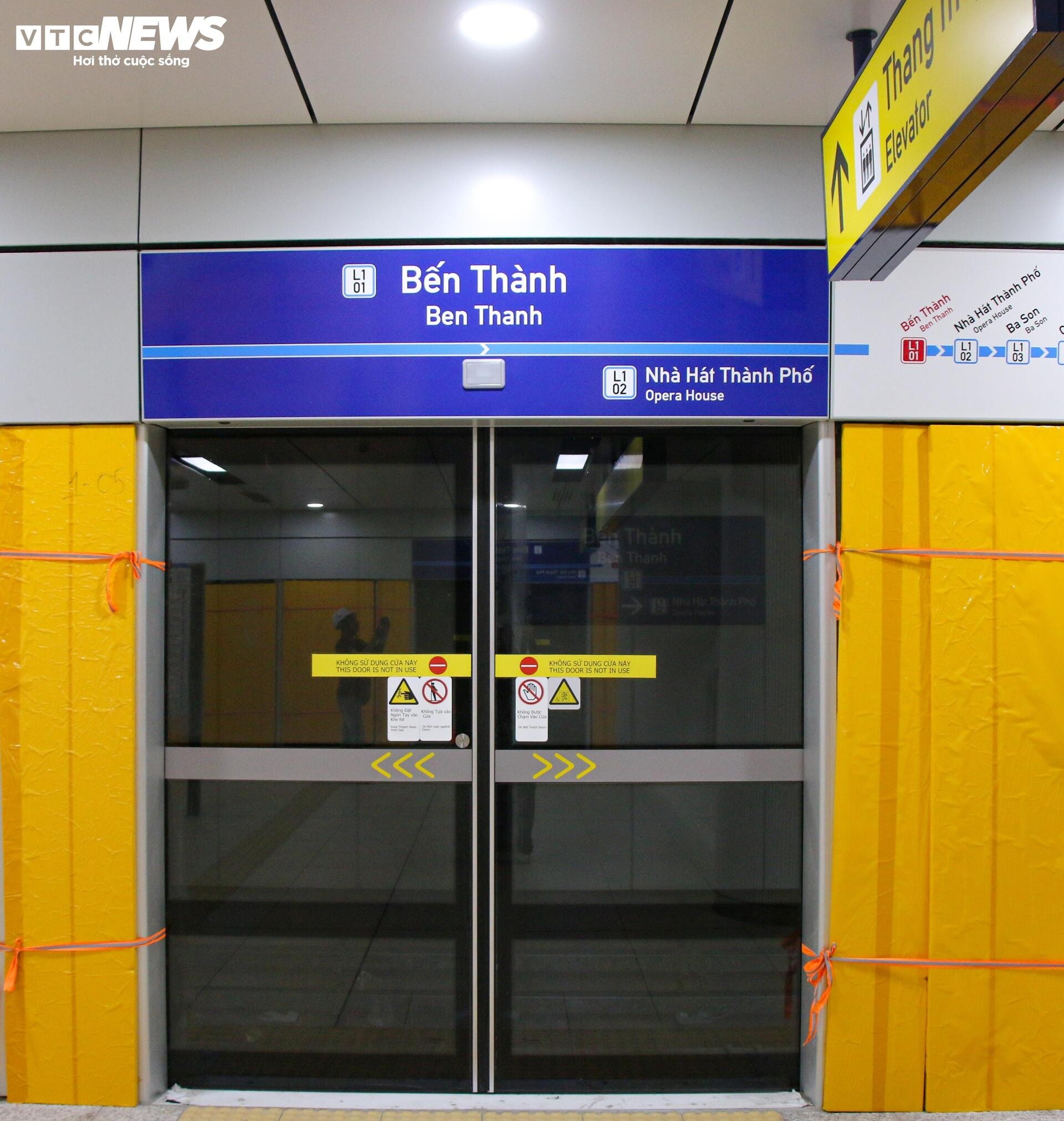 Cận cảnh ga ngầm lớn nhất Metro 1 TP.HCM trước ngày vận hành thương mại - 12