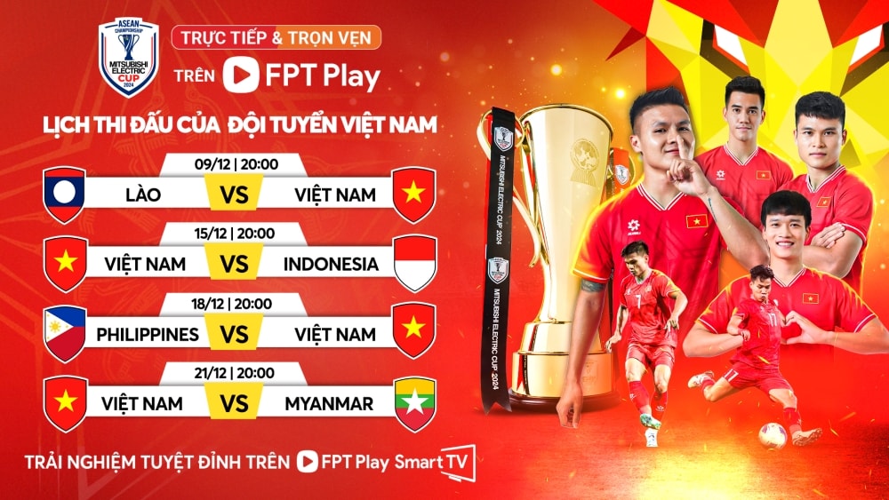 lich thi dau va truc tiep asean cup 2024 cua Dt viet nam hinh anh 1