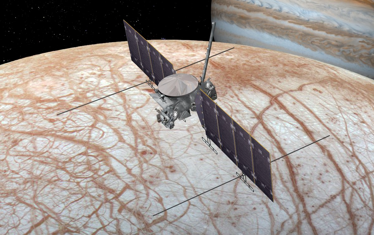 Europa Clipper sẽ thăm dò vệ tinh sao Mộc, nơi được kỳ vọng có sự sống. (Ảnh minh họa: NASA)