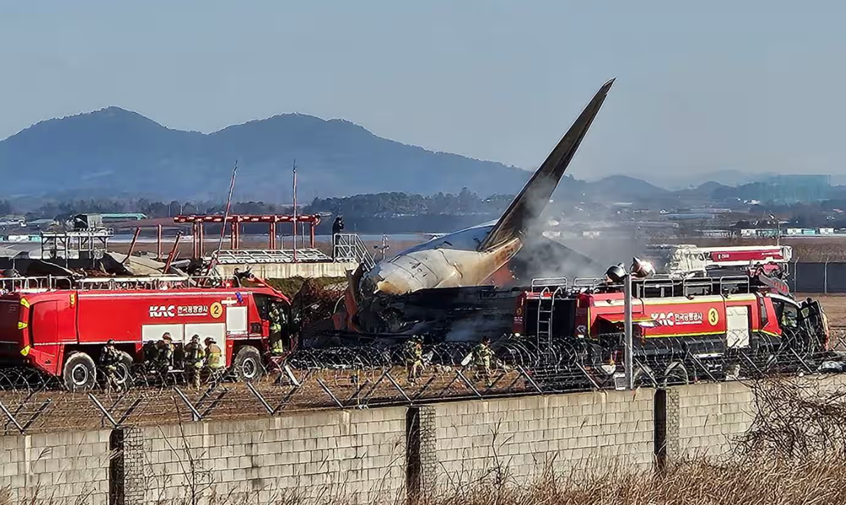 Hiện trường vụ tai nạn máy bay ngày 29/12. (Ảnh: Reuters)