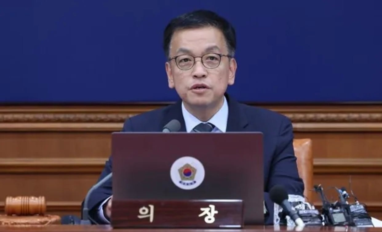 Quyền Tổng thống Hàn Quốc Choi Sang-mok. (Ảnh: Joint Press Corps)