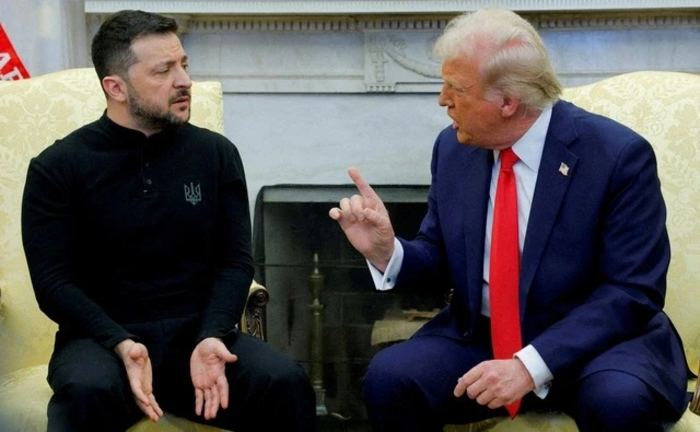 Tổng thống Ukraine Volodymyr Zelensky và Tổng thống Mỹ Donald Trump. (Ảnh: Reuters)