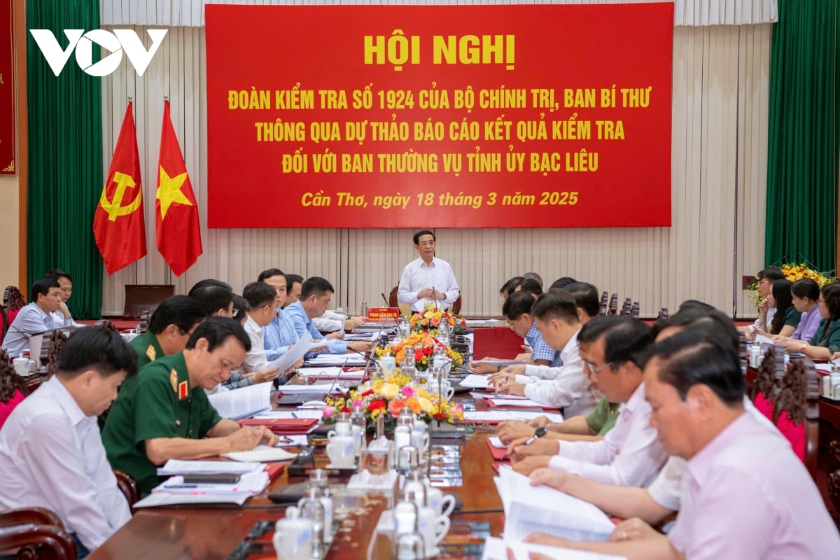 Doan kiem tra cua bo chinh tri cong bo du thao bao cao kiem tra tai 4 tinh hinh anh 1