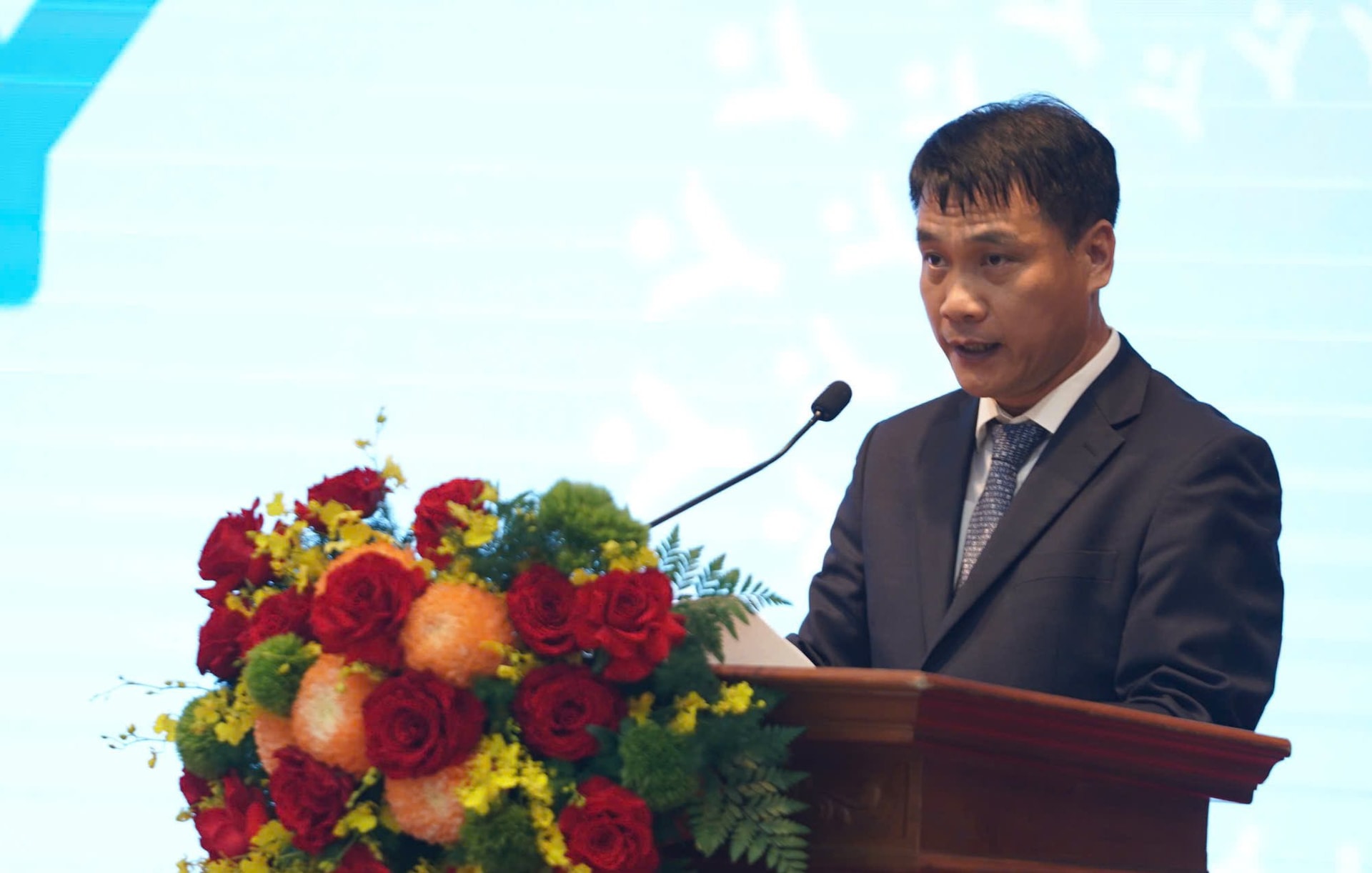 Ông Lê Trí Trường - Tổng Thư kí Liên đoàn bóng chuyền Việt Nam.