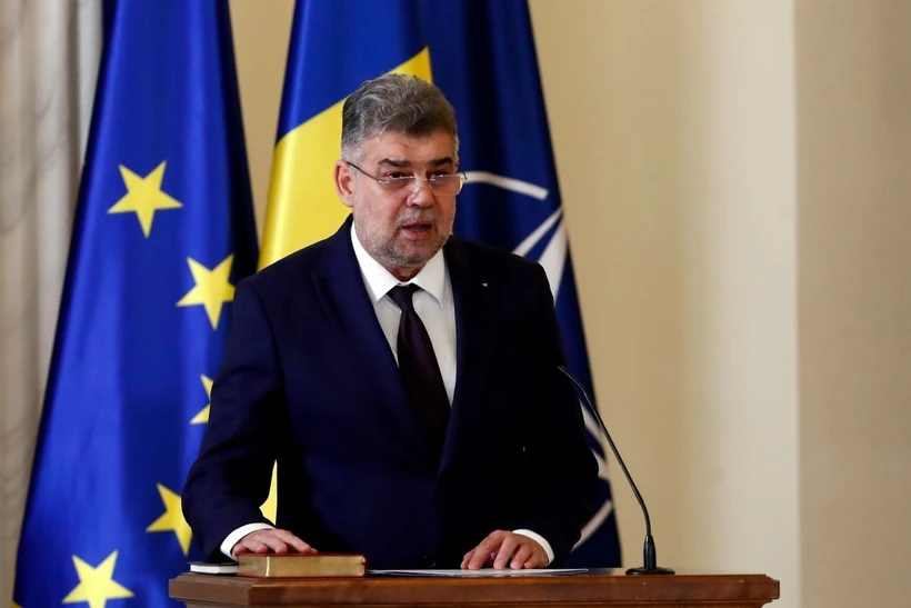 Thủ tướng Romania Marcel Ciolacu. (Ảnh: THX/TTXVN)