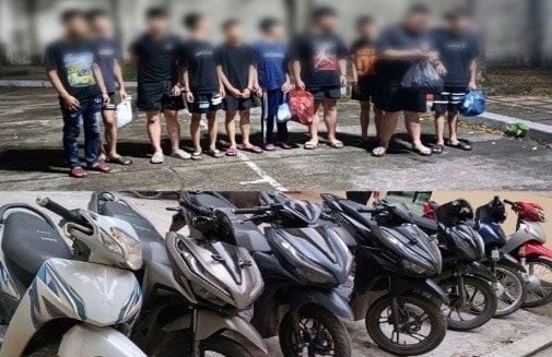 bắt nhóm quái xế dùng hung khí đánh người đi đường, ném chai lọ ở hà nội hình ảnh 1 bat nhom quai xe dung hung khi danh nguoi di duong, nem chai lo o ha noi hinh anh 1