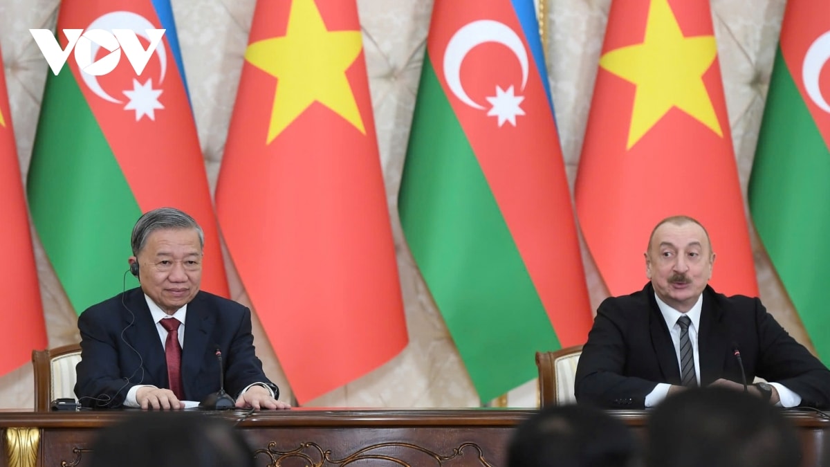 tổng bí thư tô lâm hội đàm với tổng thống azerbaijan ilham aliyev hình ảnh 1 tong bi thu to lam hoi dam voi tong thong azerbaijan ilham aliyev hinh anh 1