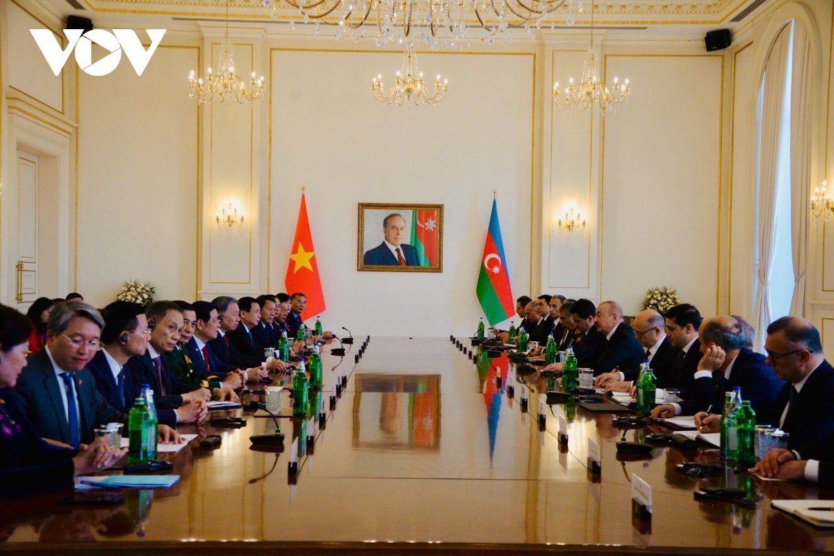 tổng bí thư tô lâm hội đàm với tổng thống azerbaijan ilham aliyev hình ảnh 3 tong bi thu to lam hoi dam voi tong thong azerbaijan ilham aliyev hinh anh 3