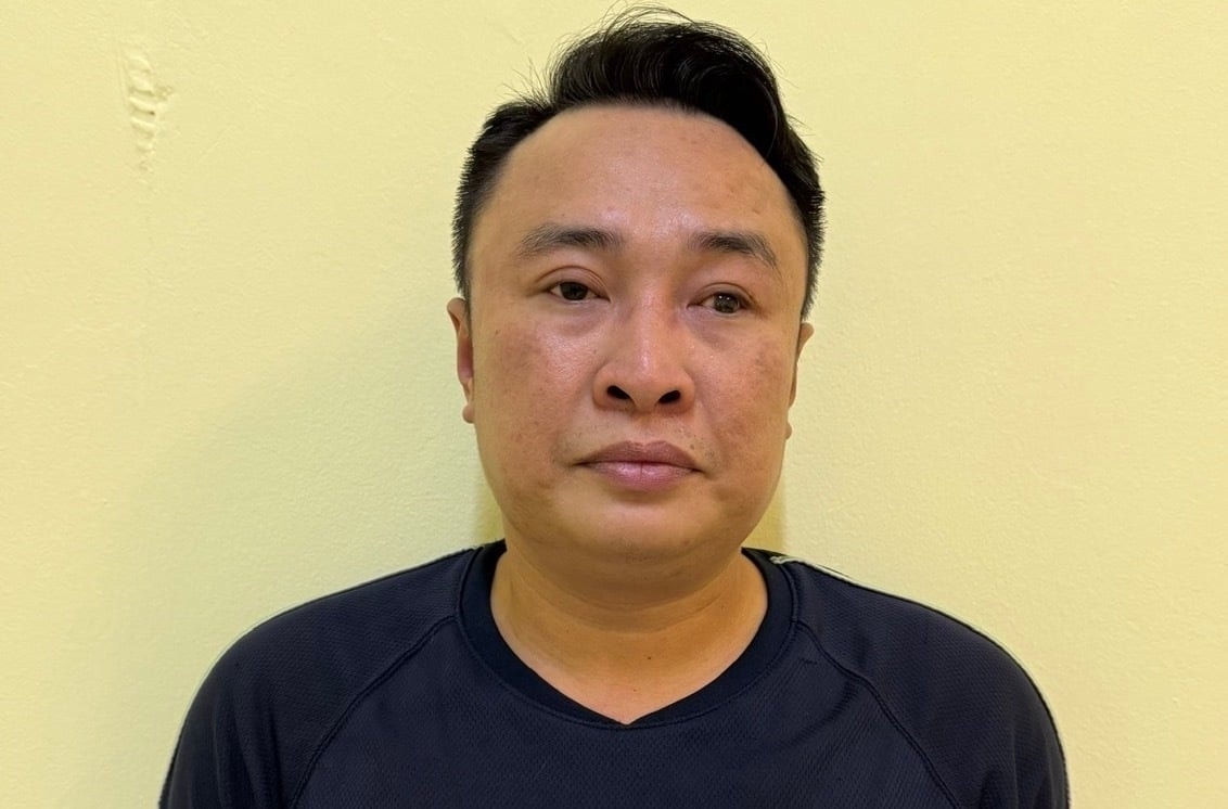 Lê Đình Chiến tại cơ quan công an.