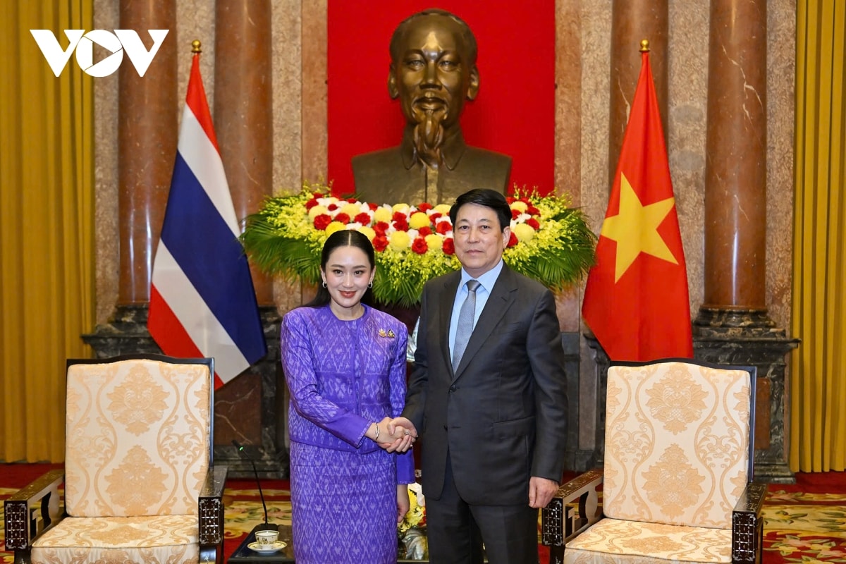 chủ tịch nước lương cường tiếp thủ tướng thái lan paetongtarn shinawatra hình ảnh 1 chu tich nuoc luong cuong tiep thu tuong thai lan paetongtarn shinawatra hinh anh 1