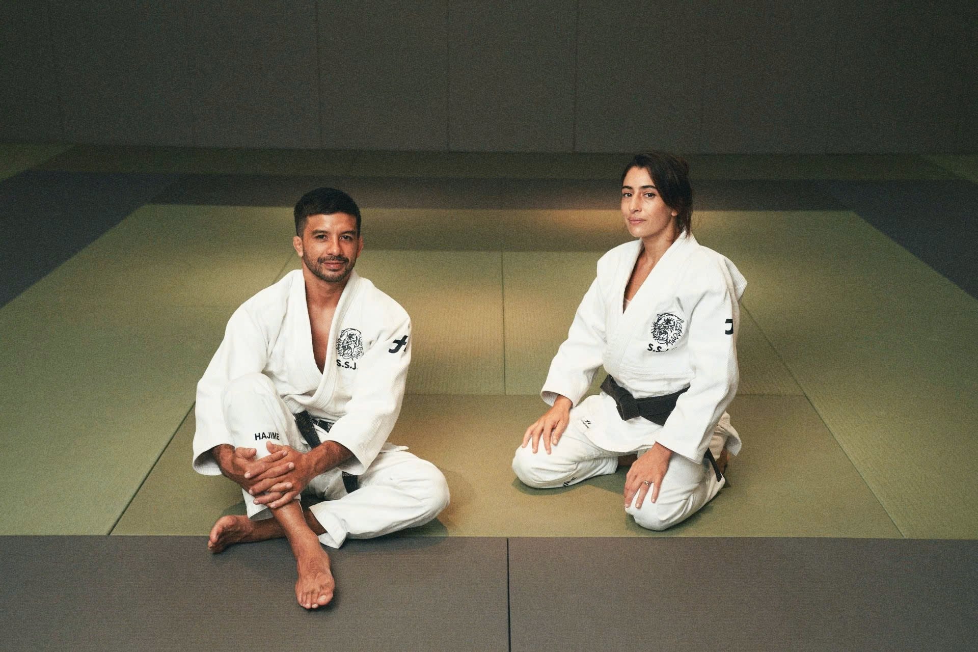 Benjamin và vợ anh - Soraya - cũng là VĐV Judo chuyên nghiệp, trong trung tâm Judo DOJO HOUSE of SSJC của anh tại TP.HCM.