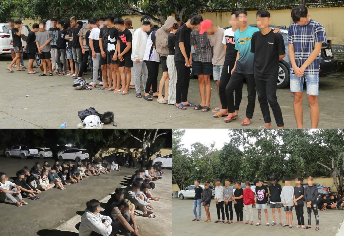 cong an ngan chan kip thoi vu dua xe, tam giu 47 doi tuong hinh anh 1