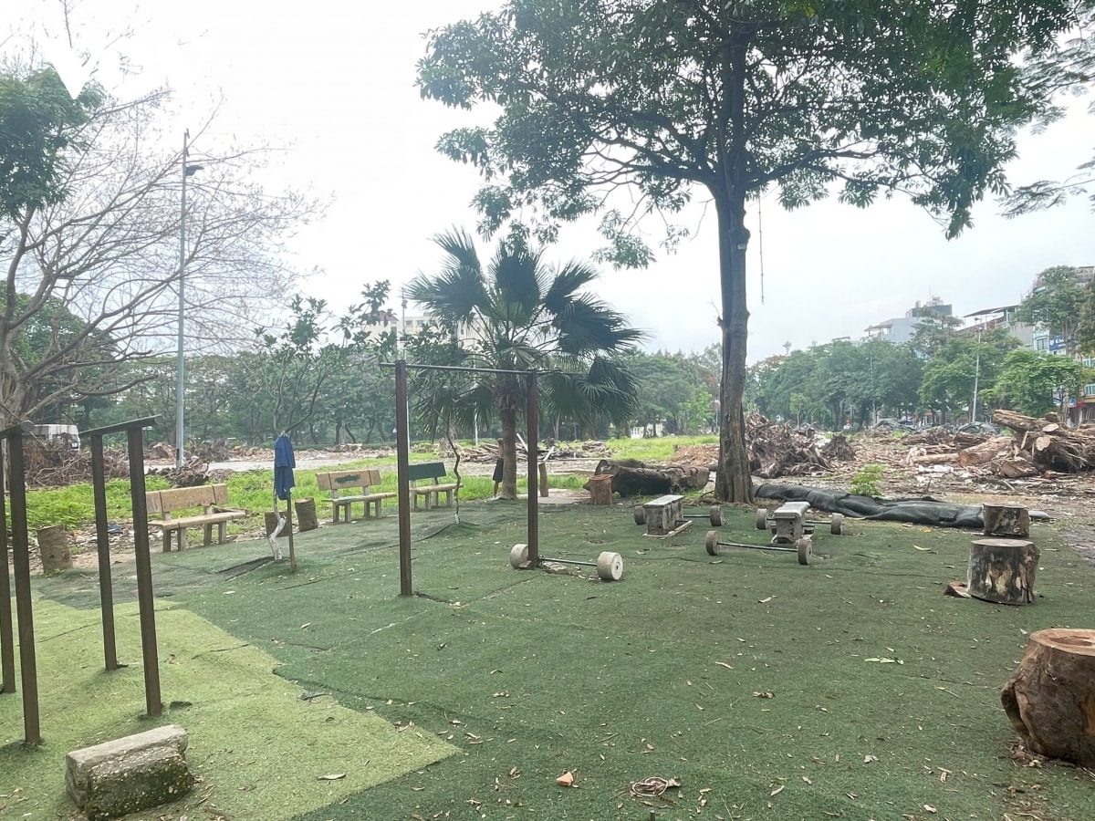 cong vien tuoi tre thu do van nhech nhac, hoang tan sau khi do rao chan hinh anh 14
