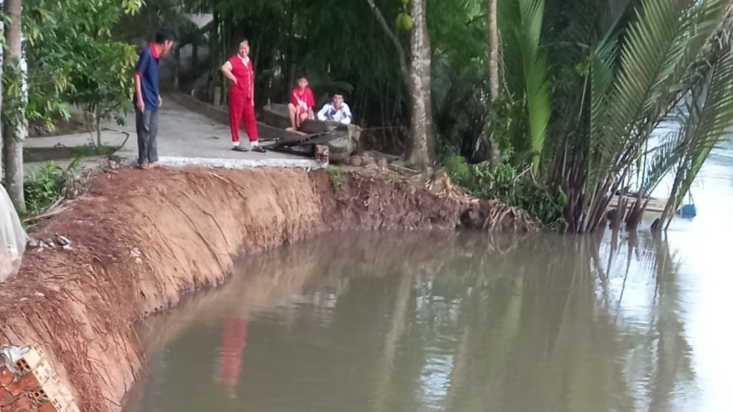 mỗi năm xảy ra hơn 30 điểm sụp đất, sạt lở bờ sông ở hậu giang hình ảnh 3 moi nam xay ra hon 30 diem sup dat, sat lo bo song o hau giang hinh anh 3