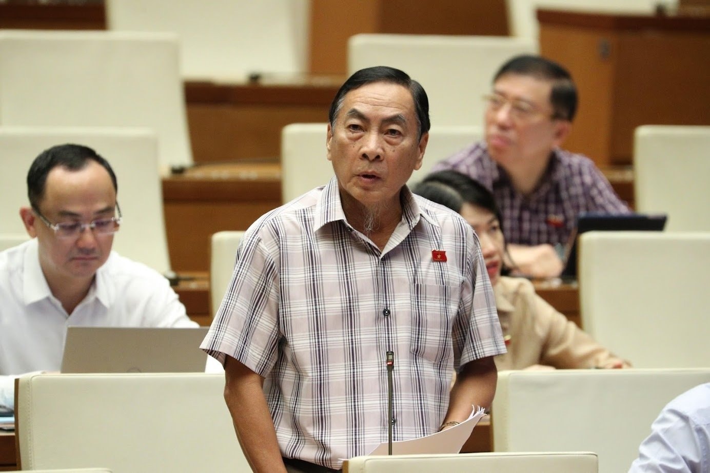 Đại biểu Phạm Văn Hòa. (Ảnh: Media Quốc hội).