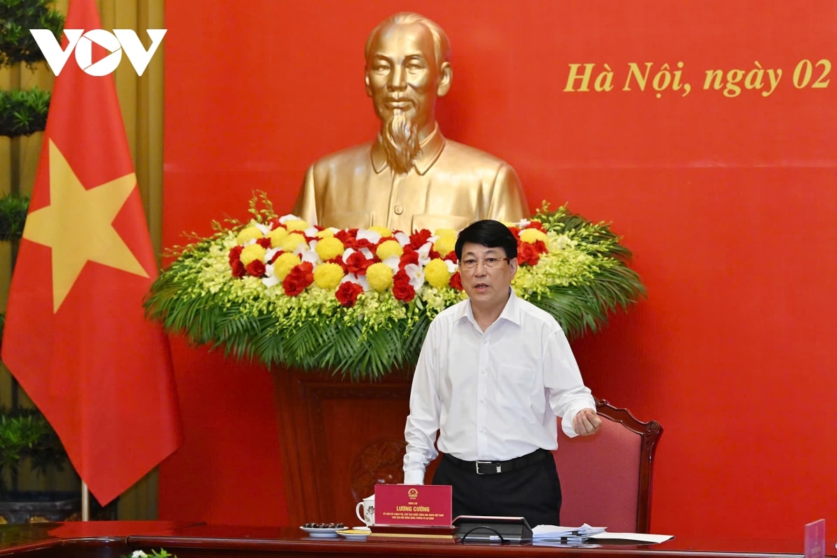 chu tich nuoc chu tri phien hop hoi dong quoc phong va an ninh hinh anh 2