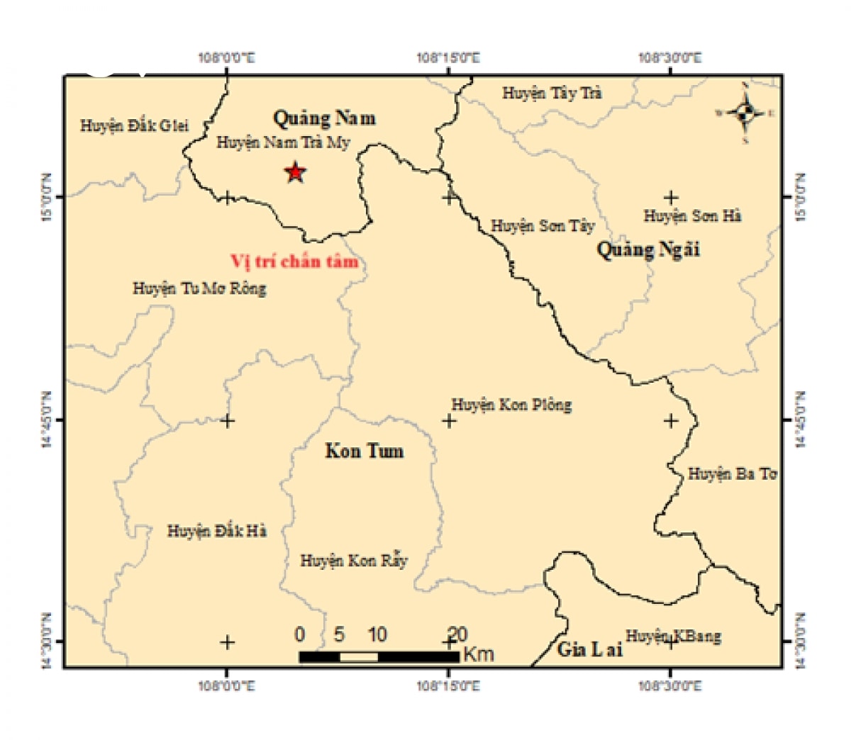 xảy ra 3 trận động đất tại kon tum và quảng nam hình ảnh 2 xay ra 3 tran dong dat tai kon tum va quang nam hinh anh 2