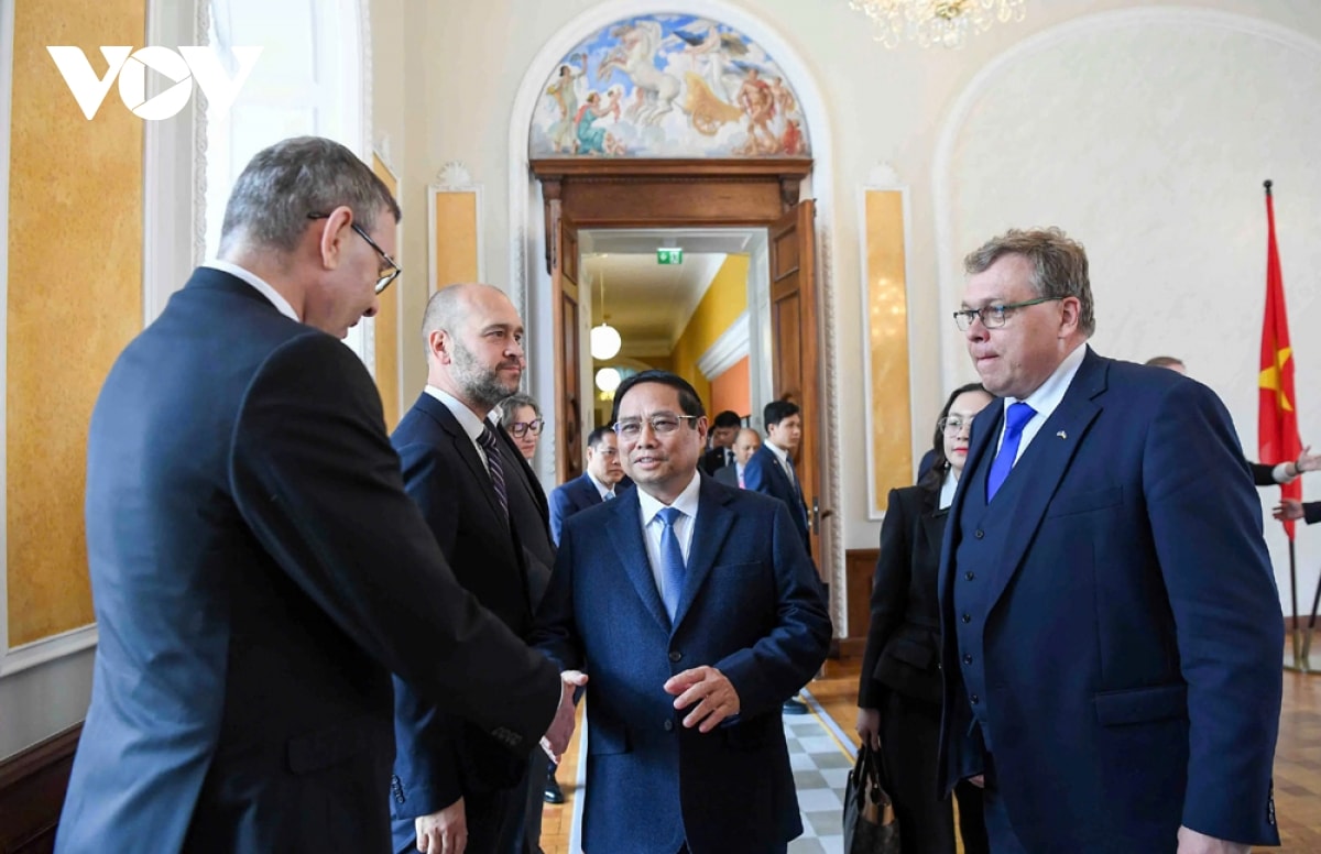 thủ tướng phạm minh chính hội kiến chủ tịch quốc hội estonia hình ảnh 1 thu tuong pham minh chinh hoi kien chu tich quoc hoi estonia hinh anh 1