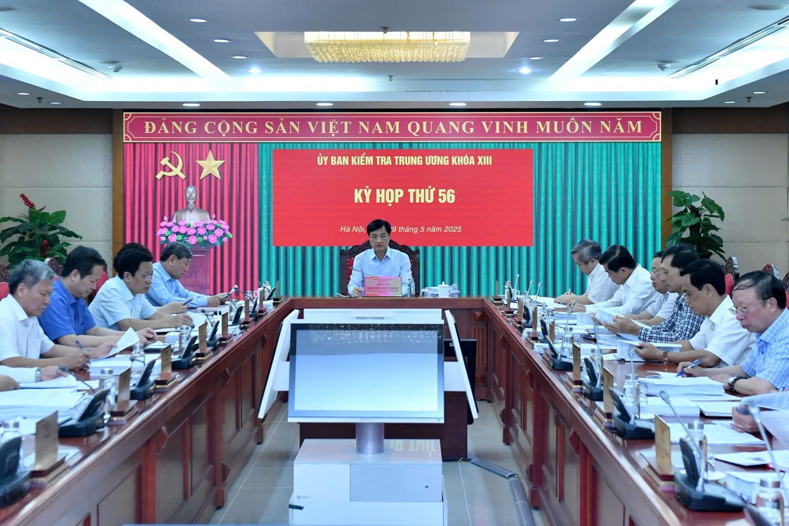 Quang cảnh kỳ họp thứ 56 của Ủy ban Kiểm tra Trung ương. (Ảnh: Ủy ban Kiểm tra Trung ương)
