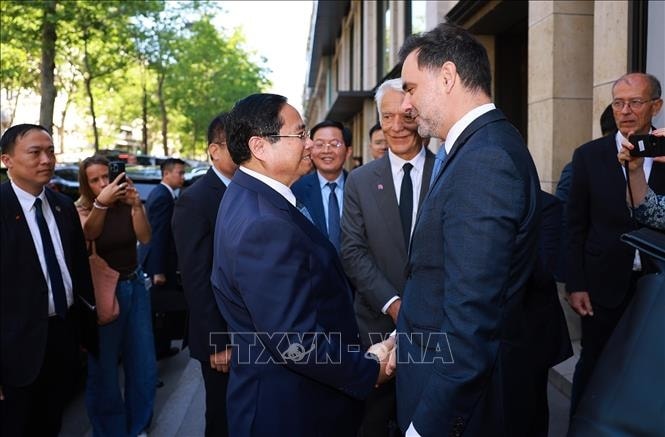 thủ tướng dự diễn đàn doanh nghiệp việt nam - pháp hình ảnh 1 thu tuong du dien dan doanh nghiep viet nam - phap hinh anh 1