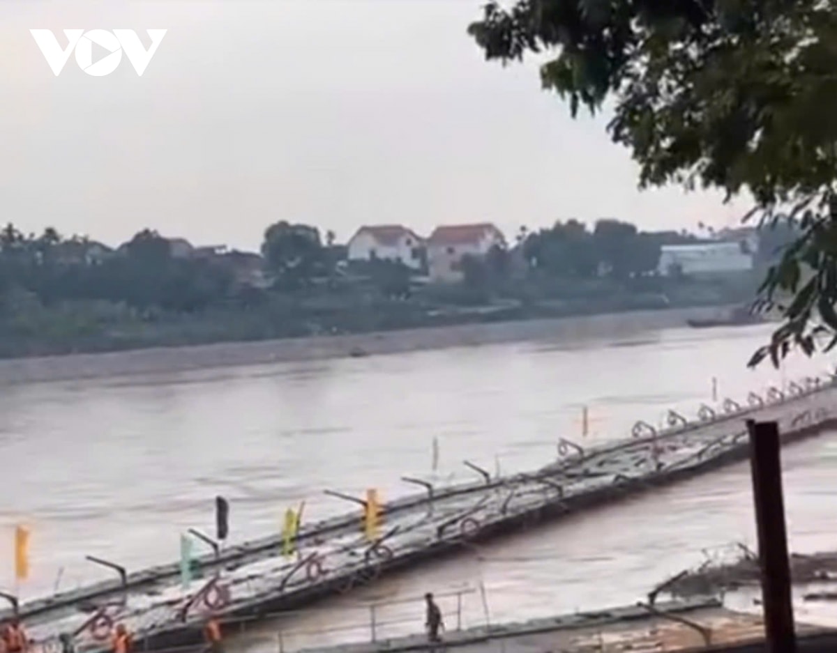 tạm cắt cầu phao phong châu phú thọ do nước lũ sông hồng về quá lớn hình ảnh 3 tam cat cau phao phong chau phu tho do nuoc lu song hong ve qua lon hinh anh 3