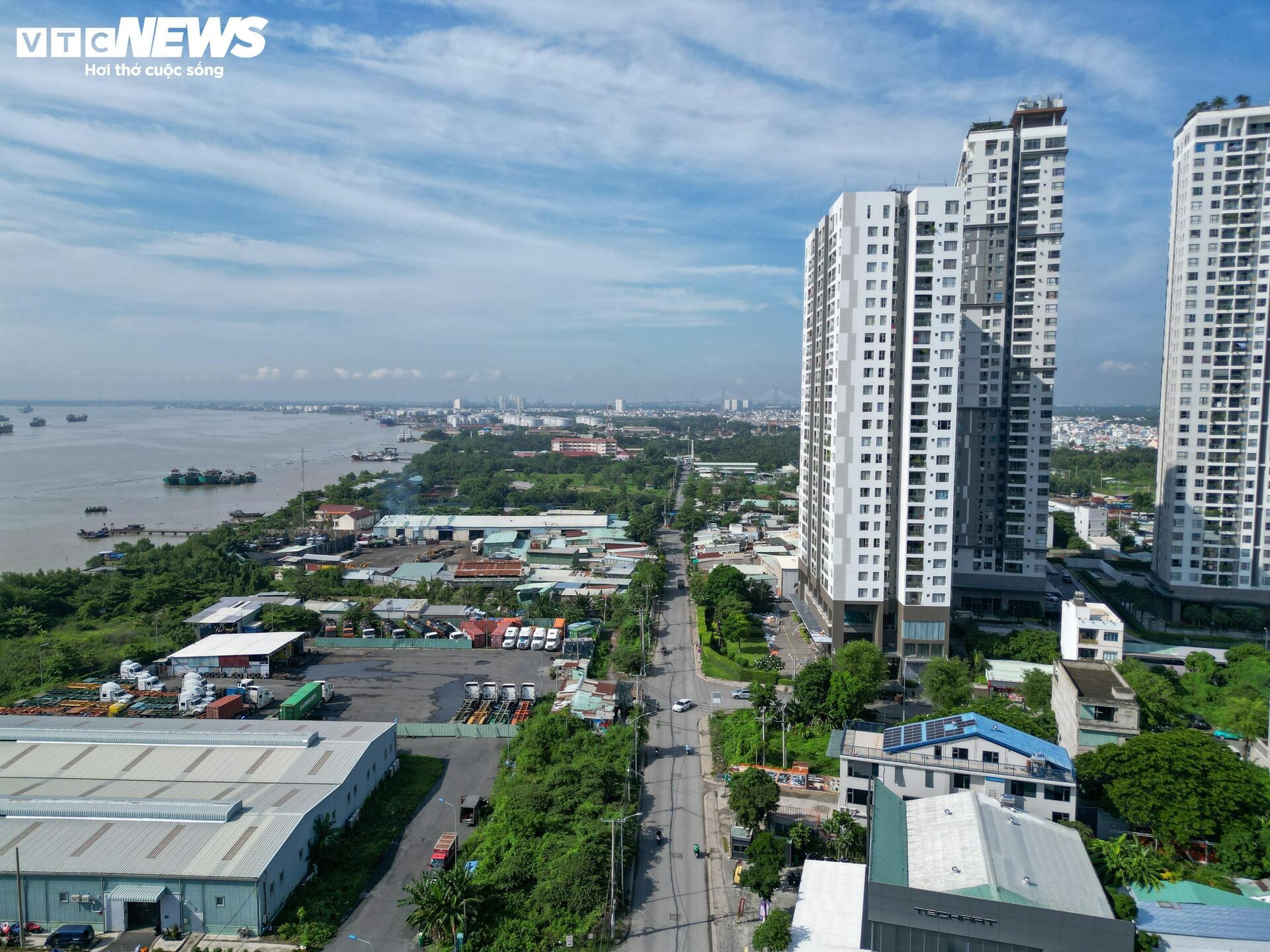 Cận cảnh vị trí xây đường trên cao, nối khu Nam Sài Gòn - sân bay Long Thành - 11