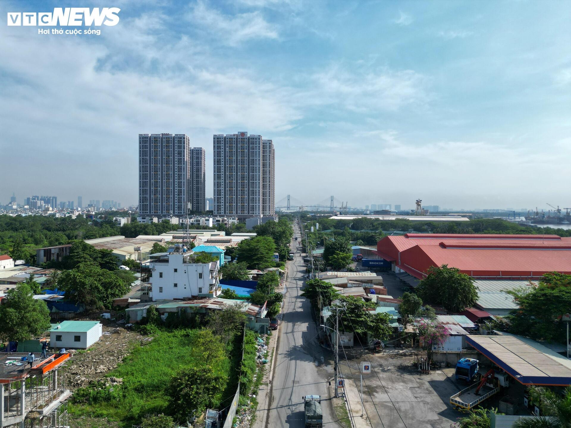 Cận cảnh vị trí xây đường trên cao, nối khu Nam Sài Gòn - sân bay Long Thành - 6