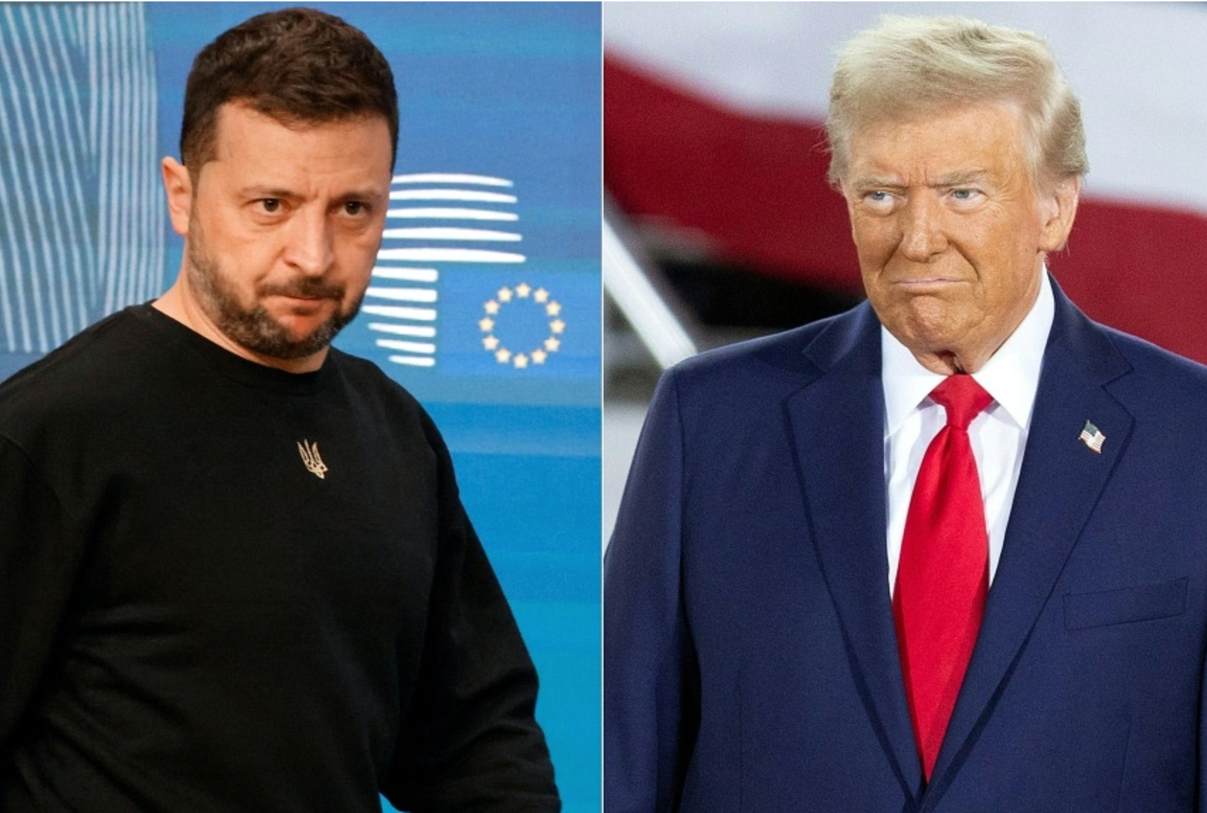 Ông Zelensky và ông Donald Trump.