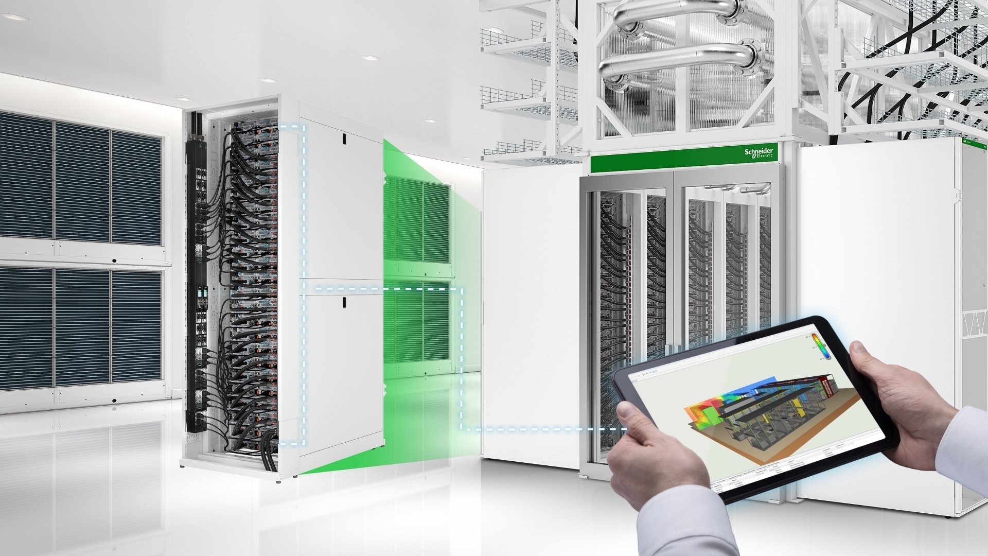 Schneider Electric dẫn đầu thị trường với công nghệ tiên tiến trong quản lý năng lượng và làm mát hiệu suất cao cho Data Center.