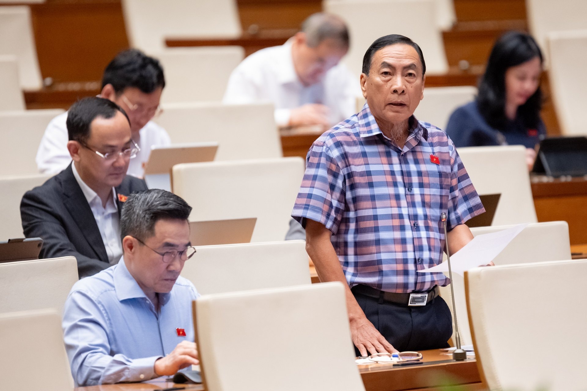 Đại biểu Phạm Văn Hòa. (Ảnh: Media Quốc hội).