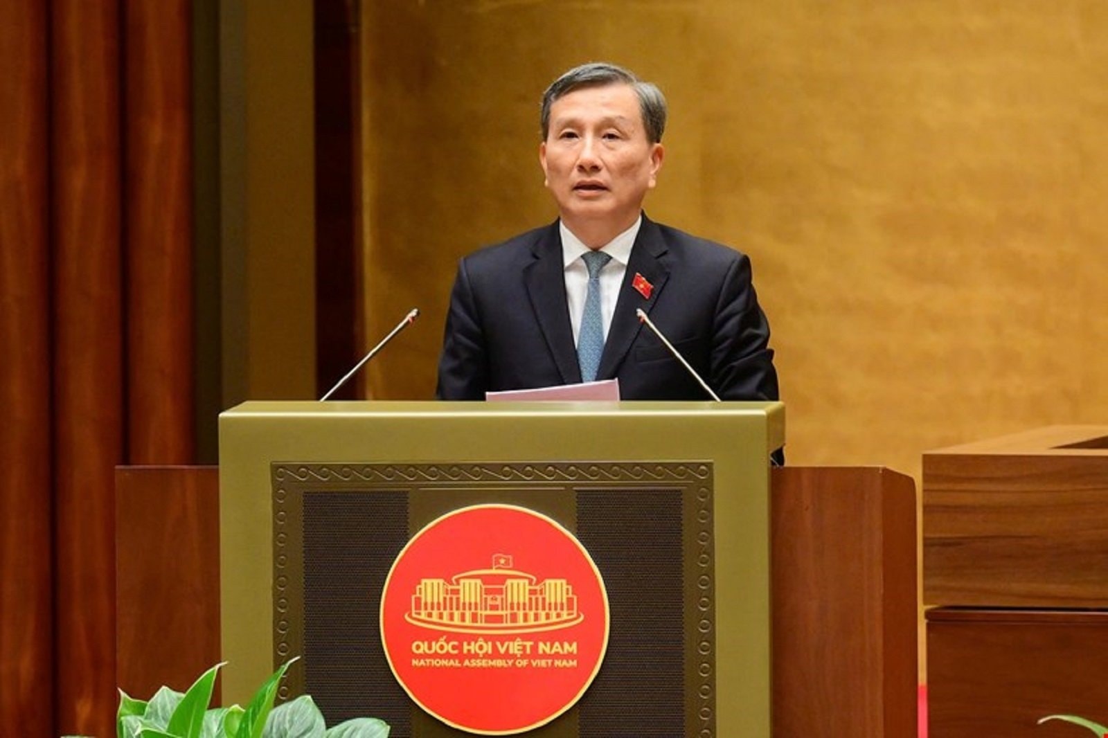 Chủ nhiệm Ủy ban Khoa học, Công nghệ và Môi trường của Quốc hội Lê Quang Huy. (Ảnh: Media Quốc hội).
