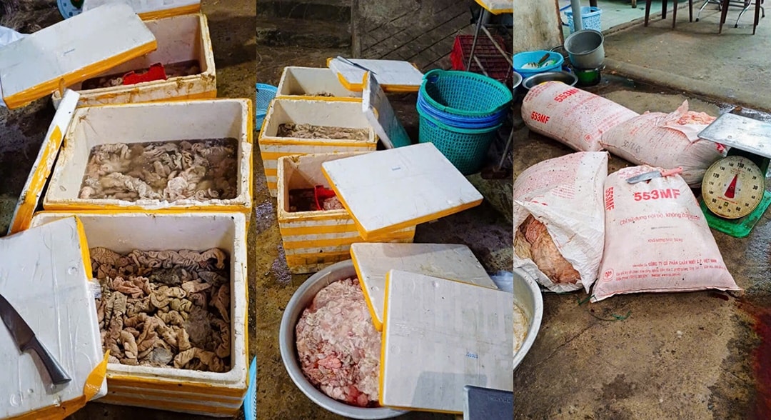 phạt cơ sở xả thải ô nhiễm, tàng trữ nội tạng động vật không rõ nguồn gốc hình ảnh 1 phat co so xa thai o nhiem, tang tru noi tang dong vat khong ro nguon goc hinh anh 1