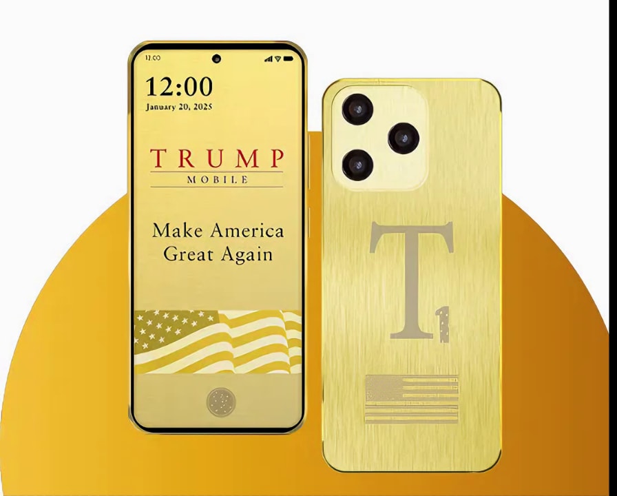 Điện thoại màu vàng Trump.