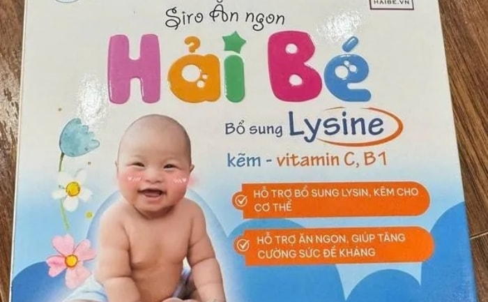 Sản phẩm siro Hải Bé.