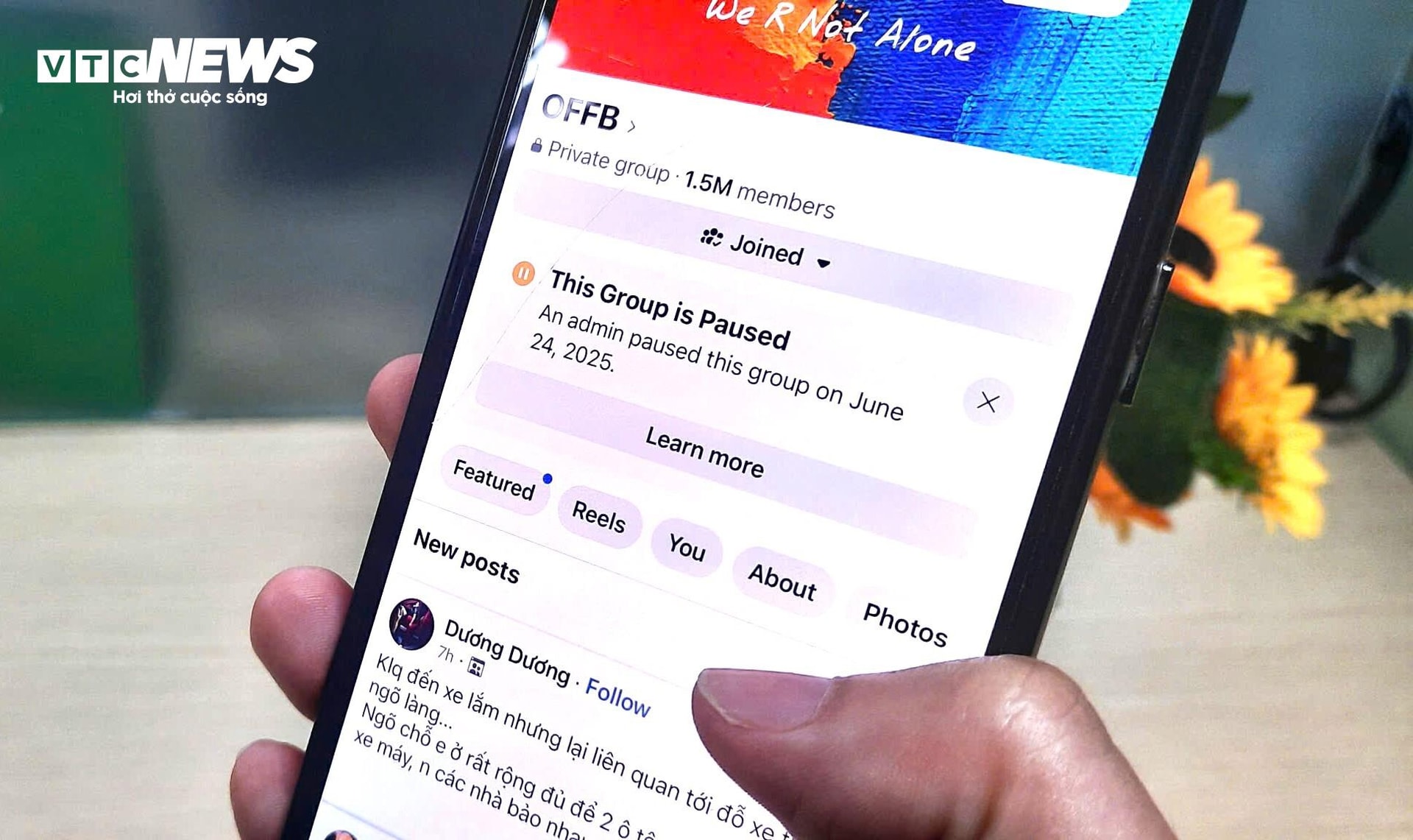 Nhiều group đã được quản trị viên tạm đóng để theo dõi thêm hoạt động của Facebook. (Ảnh: Mạnh Hùng)