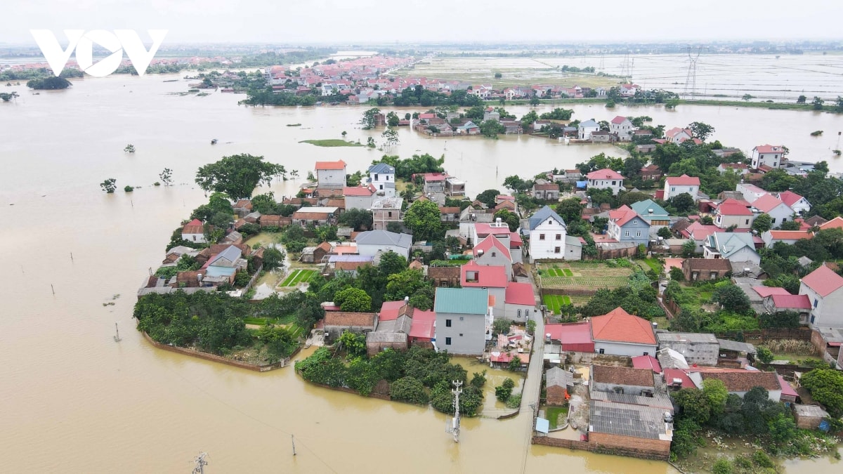 lu song cau dang cao, hang tram ho dan o bac giang chim trong bien nuoc hinh anh 6