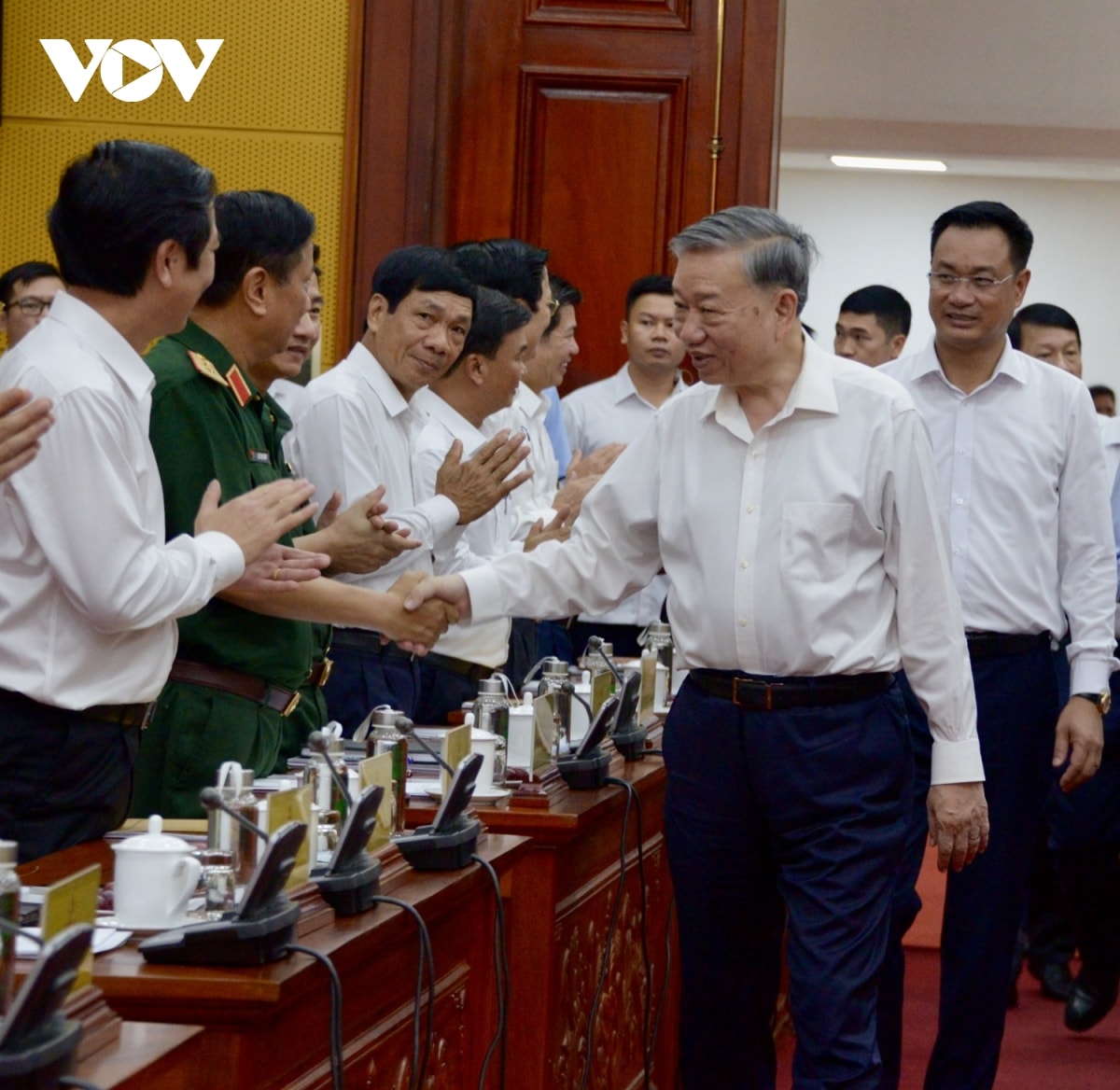 tổng bí thư tô lâm làm việc với tỉnh quảng bình và quảng trị hình ảnh 1 tong bi thu to lam lam viec voi tinh quang binh va quang tri hinh anh 1