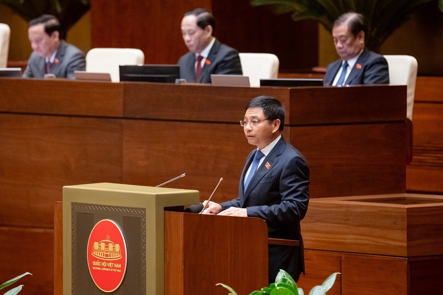 Bộ trưởng Bộ Tài chính Nguyễn Văn Thắng. (Ảnh: Media Quốc hội).