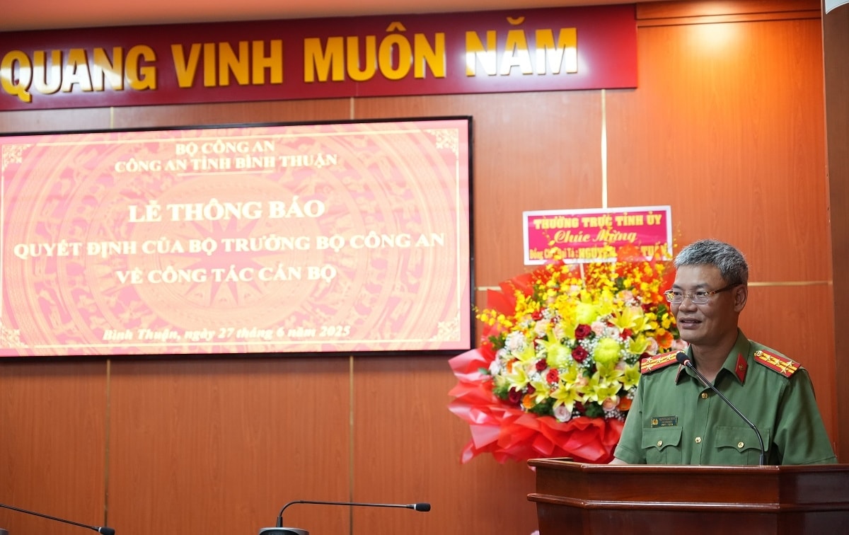 phó giám đốc công an bình thuận làm phó cục trưởng cục an ninh chính trị nội bộ hình ảnh 2 pho giam doc cong an binh thuan lam pho cuc truong cuc an ninh chinh tri noi bo hinh anh 2