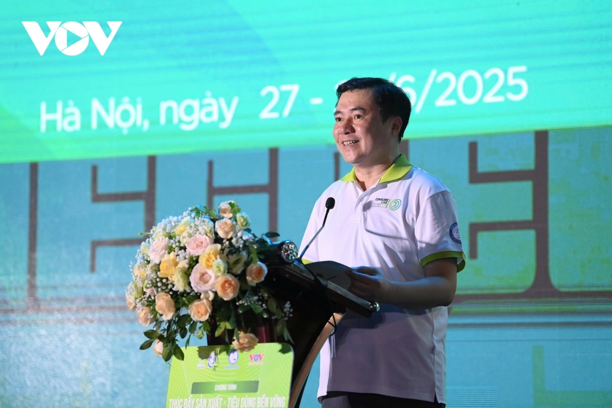 khai mạc triển lãm thúc đẩy sản xuất - tiêu dùng bền vững 2025 tại hà nội hình ảnh 1 khai mac trien lam thuc day san xuat - tieu dung ben vung 2025 tai ha noi hinh anh 1
