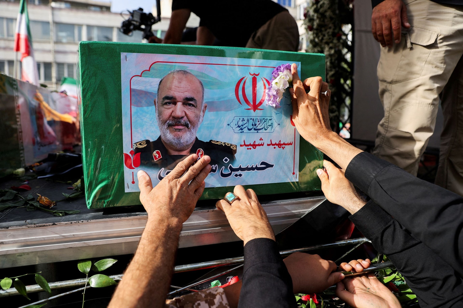 Ông Hossein Salami, Tư lệnh cấp cao của Lực lượng Vệ binh Cách mạng Iran thiệt mạng trong vụ tấn công 13/6. (Ảnh: Reuters)