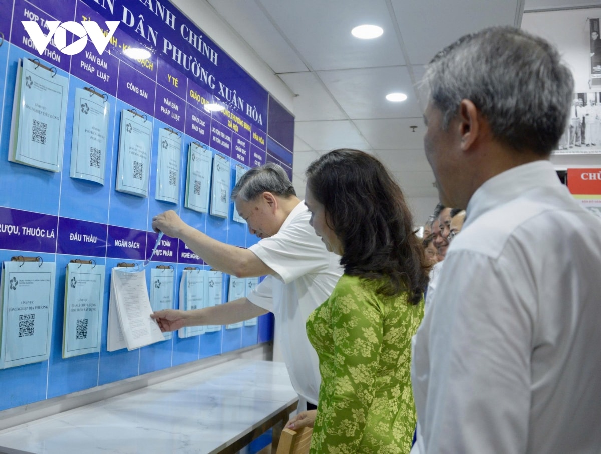 tổng bí thư tô lâm khảo sát mô hình chính quyền hai cấp tại tp. hồ chí minh hình ảnh 1 tong bi thu to lam khao sat mo hinh chinh quyen hai cap tai tp. ho chi minh hinh anh 1