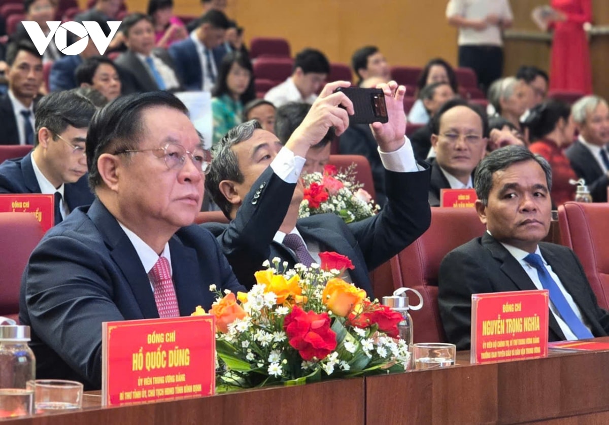 lanh dao Dang, nha nuoc du le cong bo cac nghi quyet, quyet dinh sap nhap don vi hanh chinh hinh anh 13