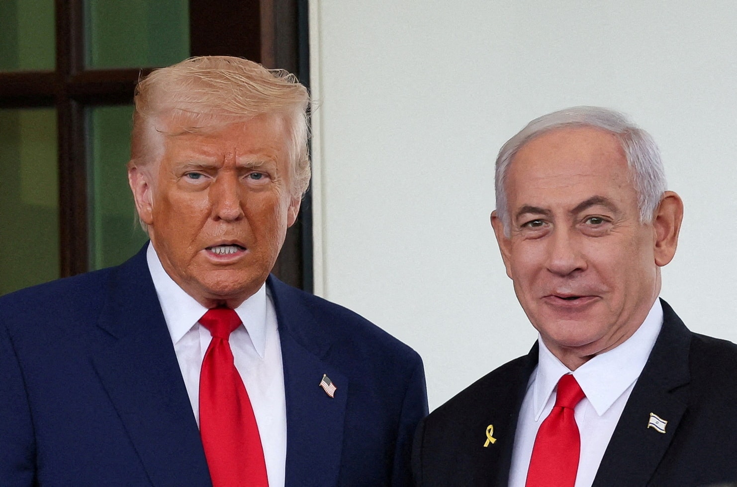 Tổng thống Mỹ Donald Trump và Thủ tướng Israel Benjamin Netanyahu.