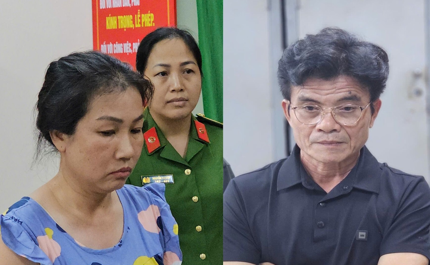 Vợ chồng Tâm và Hồng (Ảnh: Công an cung cấp).