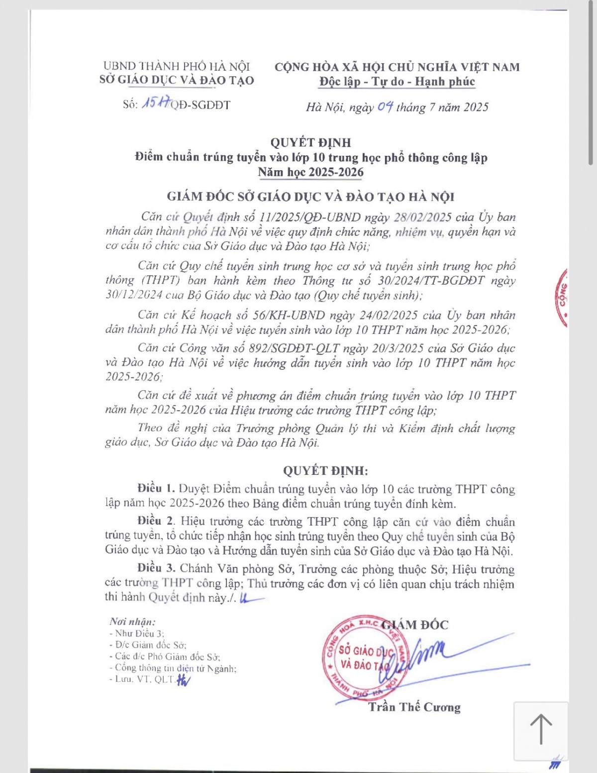 hà nội Điểm chuẩn lớp 10 công lập năm 2025 hình ảnh 1 ha noi Diem chuan lop 10 cong lap nam 2025 hinh anh 1