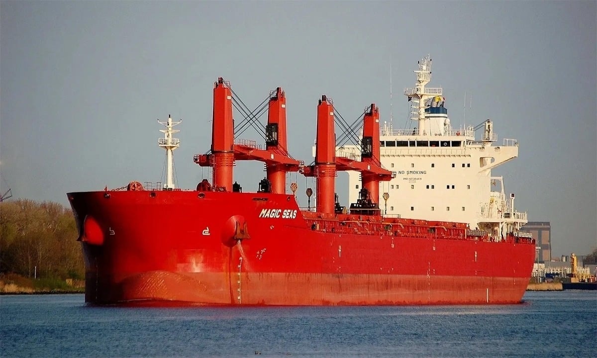 Tàu hàng Magic Seas. (Ảnh: Marine Traffic)
