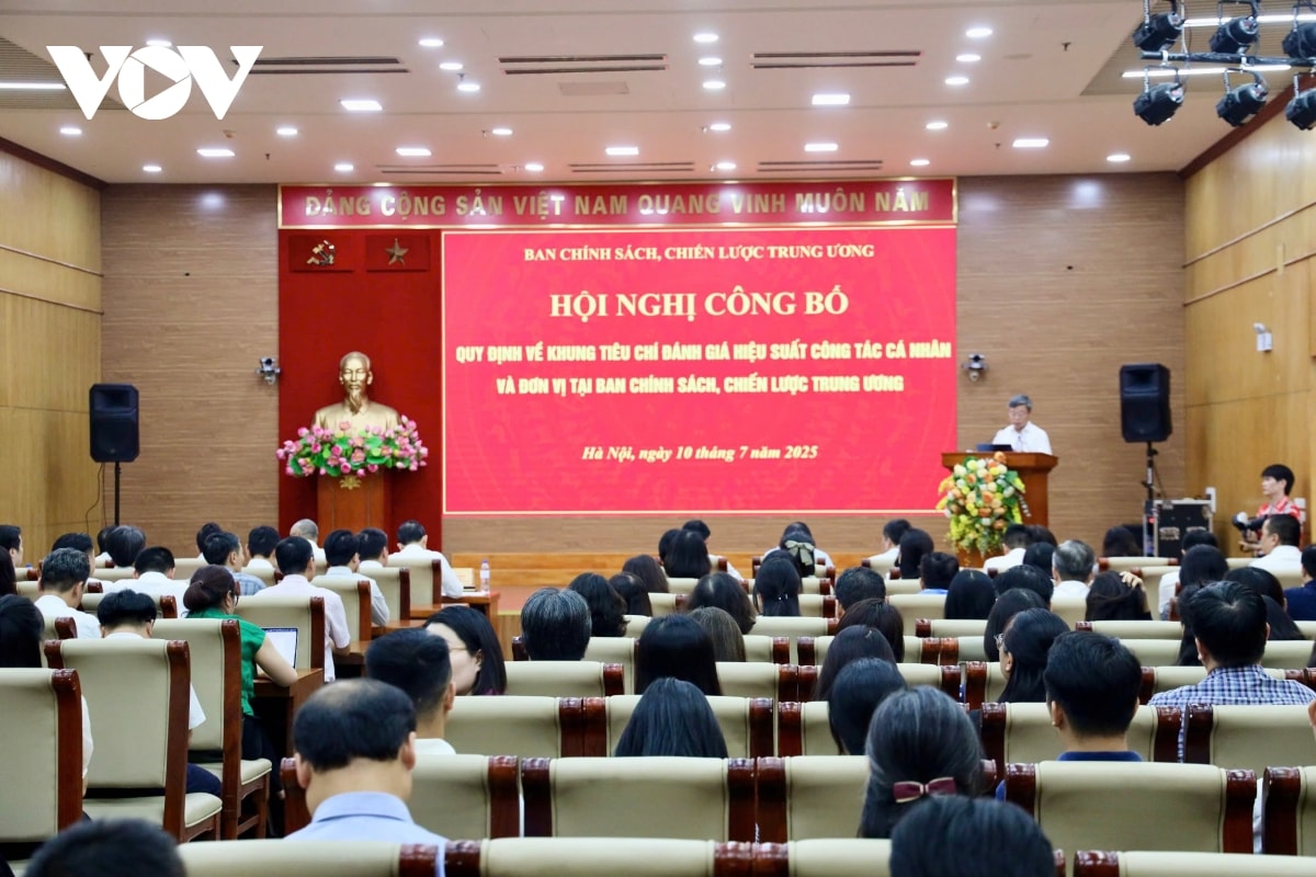 ban chinh sach, chien luoc trung uong cong bo quy dinh ve khung kpis hinh anh 1