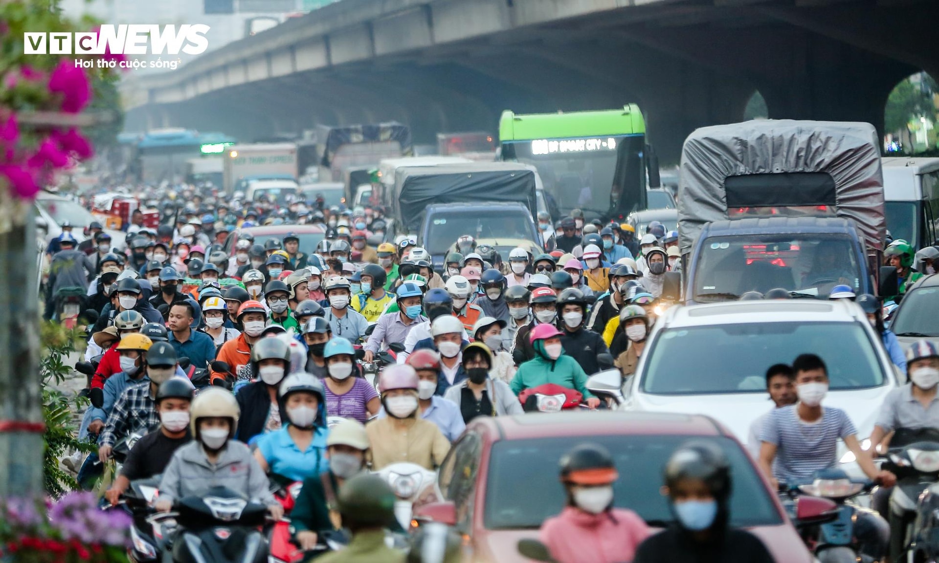 Cảnh tắc đường tại Vành đai 3 Hà Nội. (Ảnh minh họa)